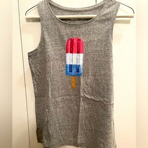 NWOT Popsicle Graphic Gray Tank Top